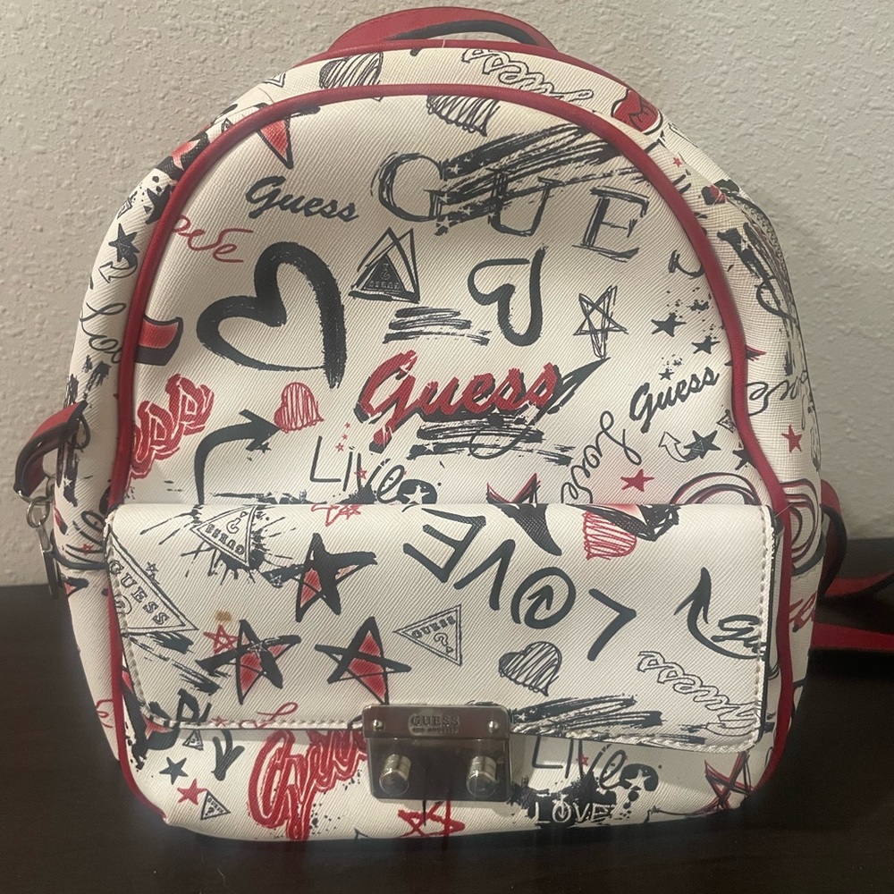 Guess Star Patterned Backpack